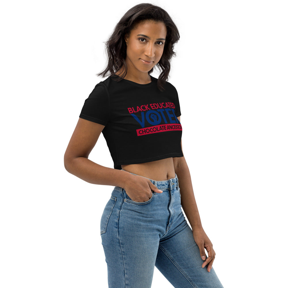 Black Educated Voter Women's Crop Top