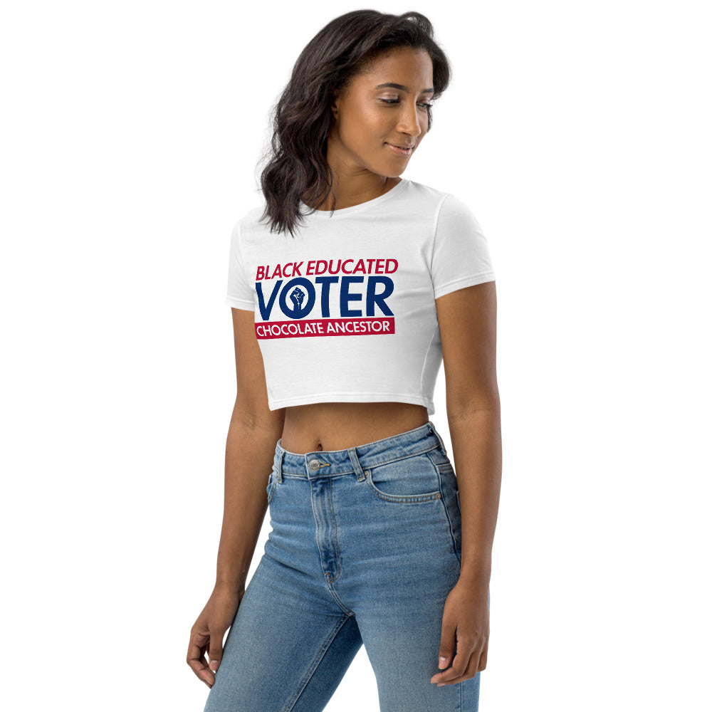 Black Educated Voter Women's Crop Top