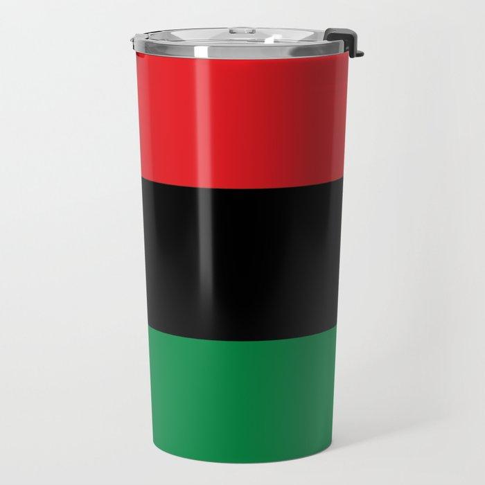 Pan African RBG Flag Bespoke Travel Mug - Chocolate Ancestor