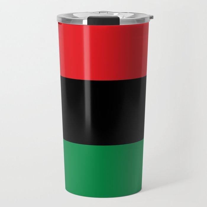 Pan African RBG Flag Bespoke Travel Mug - Chocolate Ancestor