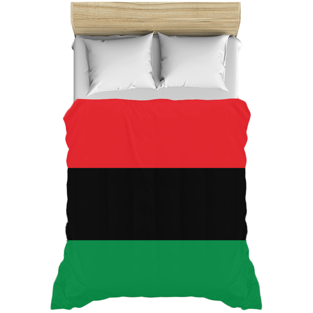 Pan African RBG Flag Duvet Covers - Chocolate Ancestor