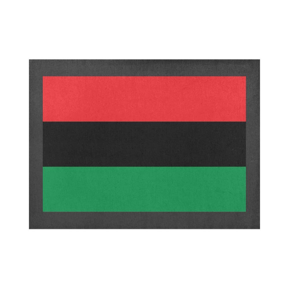 Pan African RBG Flag Placemats Set - Chocolate Ancestor