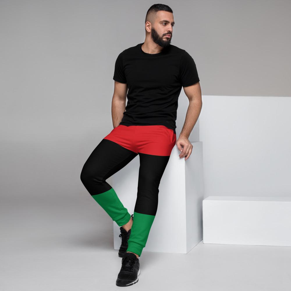 Pan African RBG Flag Unisex Joggers - Chocolate Ancestor