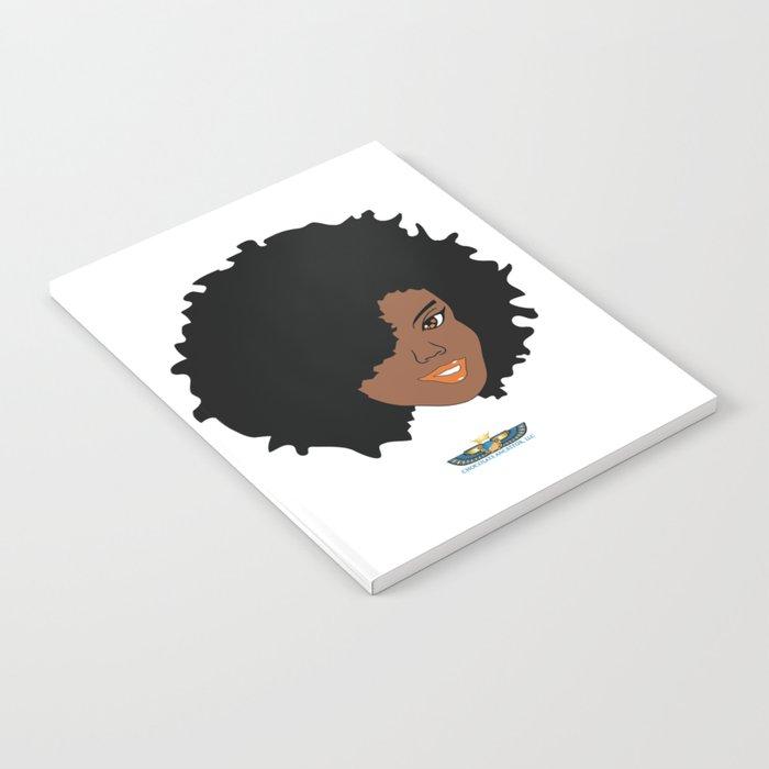 Plush Afro Diva Notebook - Chocolate Ancestor