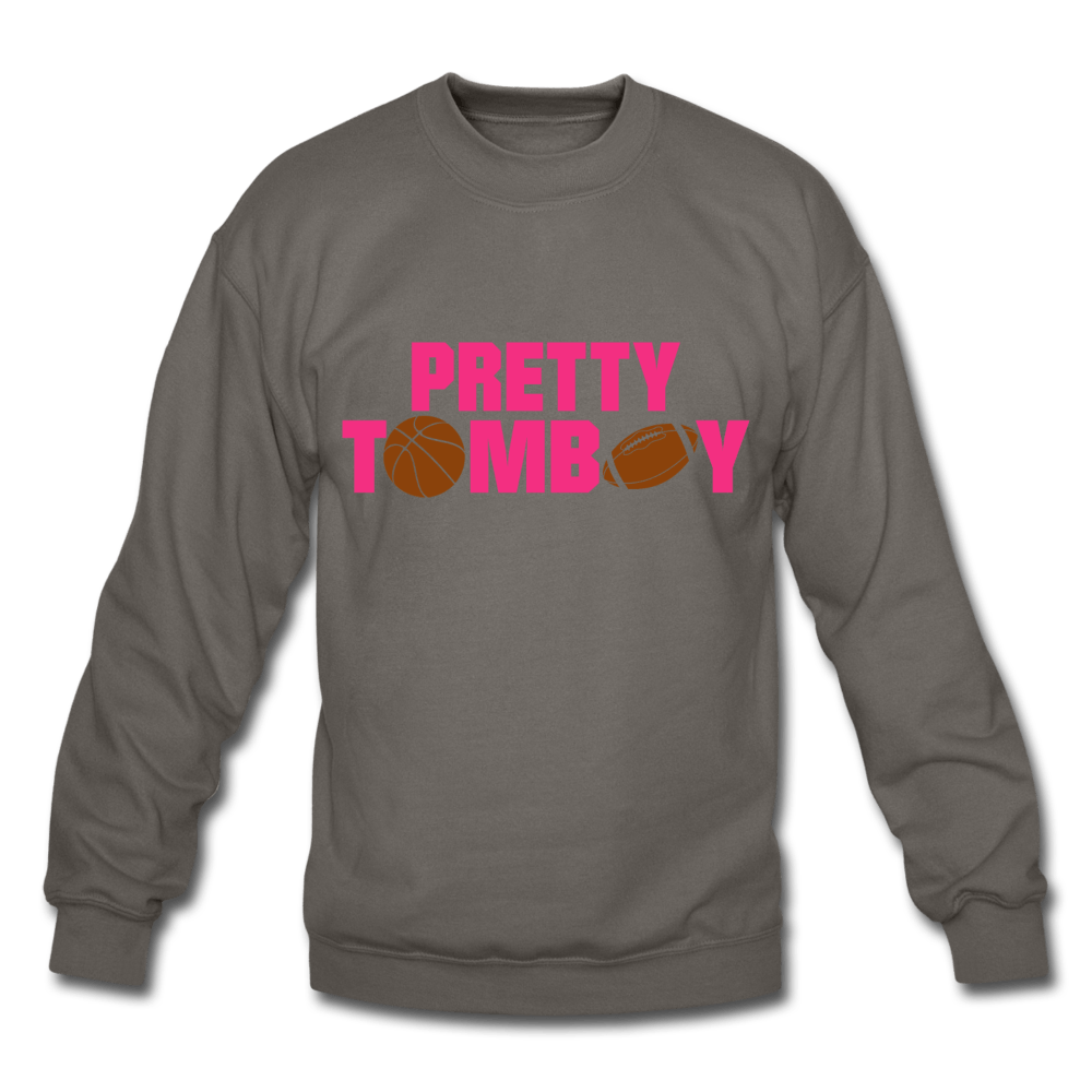 Pretty Tomboy Crewneck Sweatshirt (Style 2) - Chocolate Ancestor