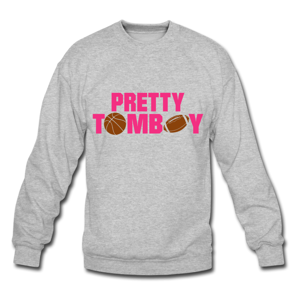 Pretty Tomboy Crewneck Sweatshirt (Style 2) - Chocolate Ancestor