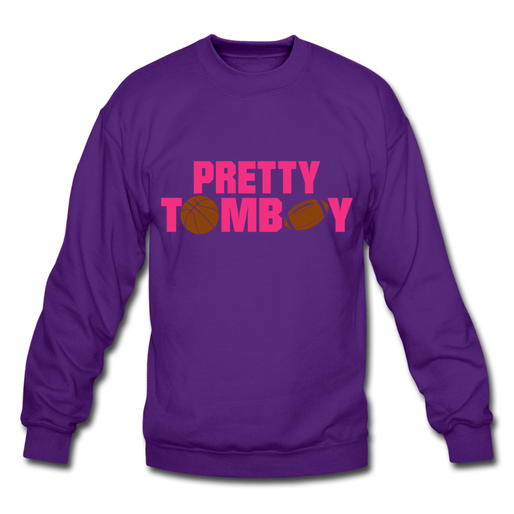 Pretty Tomboy Crewneck Sweatshirt (Style 2) - Chocolate Ancestor