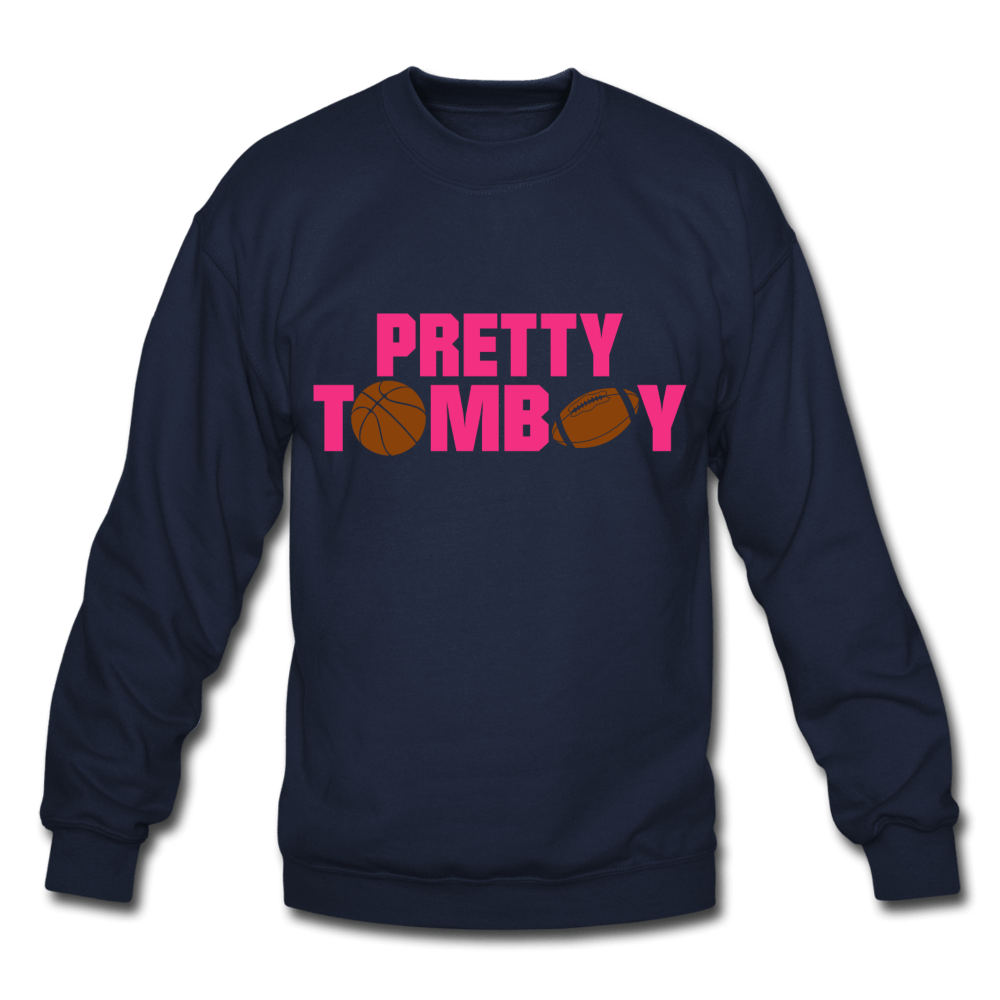 Pretty Tomboy Crewneck Sweatshirt (Style 2) - Chocolate Ancestor