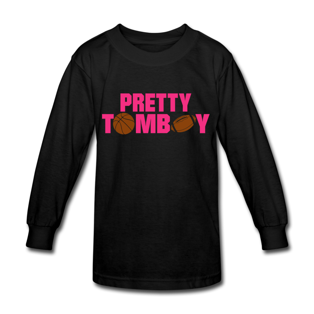 Pretty Tomboy Kids' Long Sleeve T-Shirt - Chocolate Ancestor