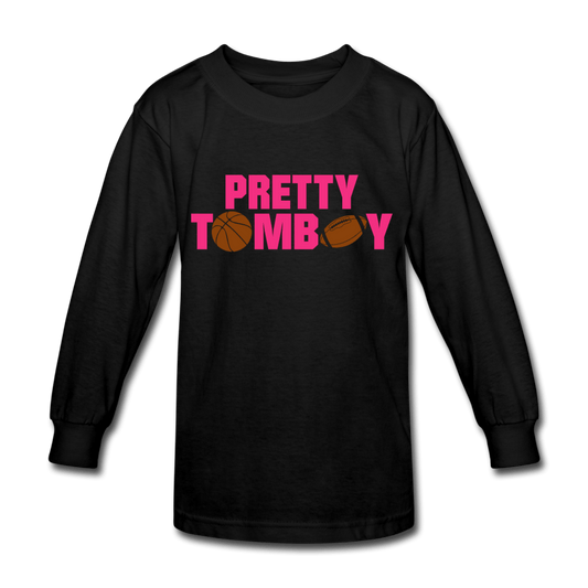 Pretty Tomboy Kids' Long Sleeve T-Shirt - Chocolate Ancestor