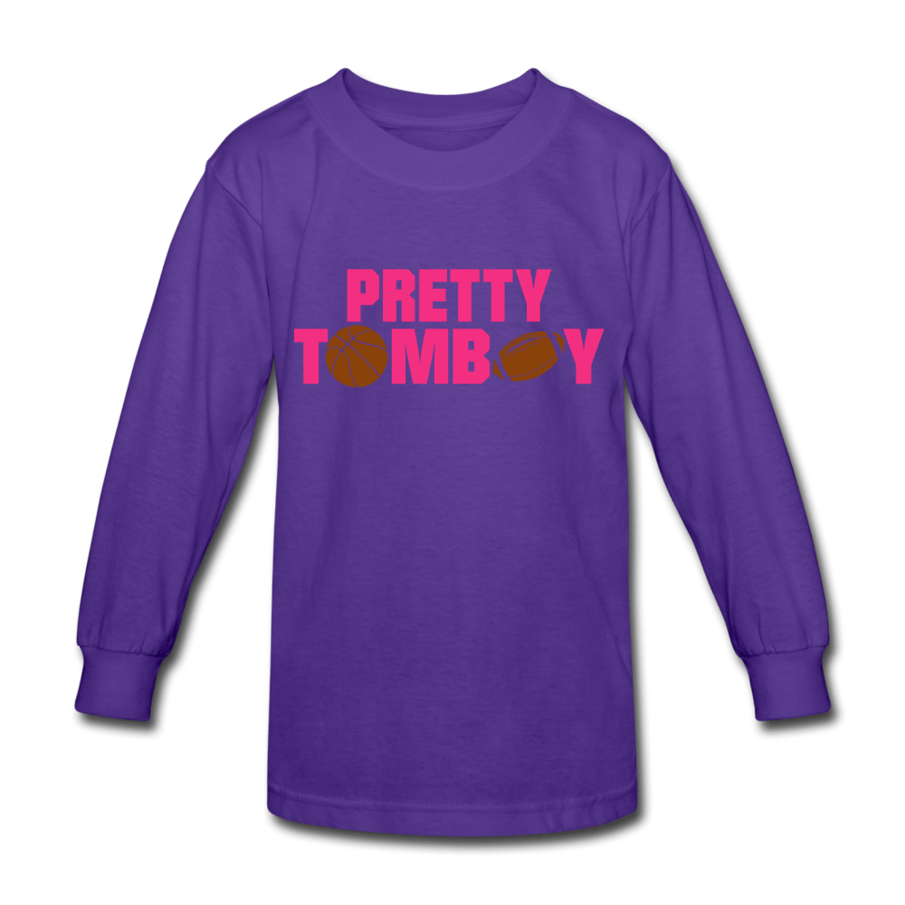 Pretty Tomboy Kids' Long Sleeve T-Shirt - Chocolate Ancestor