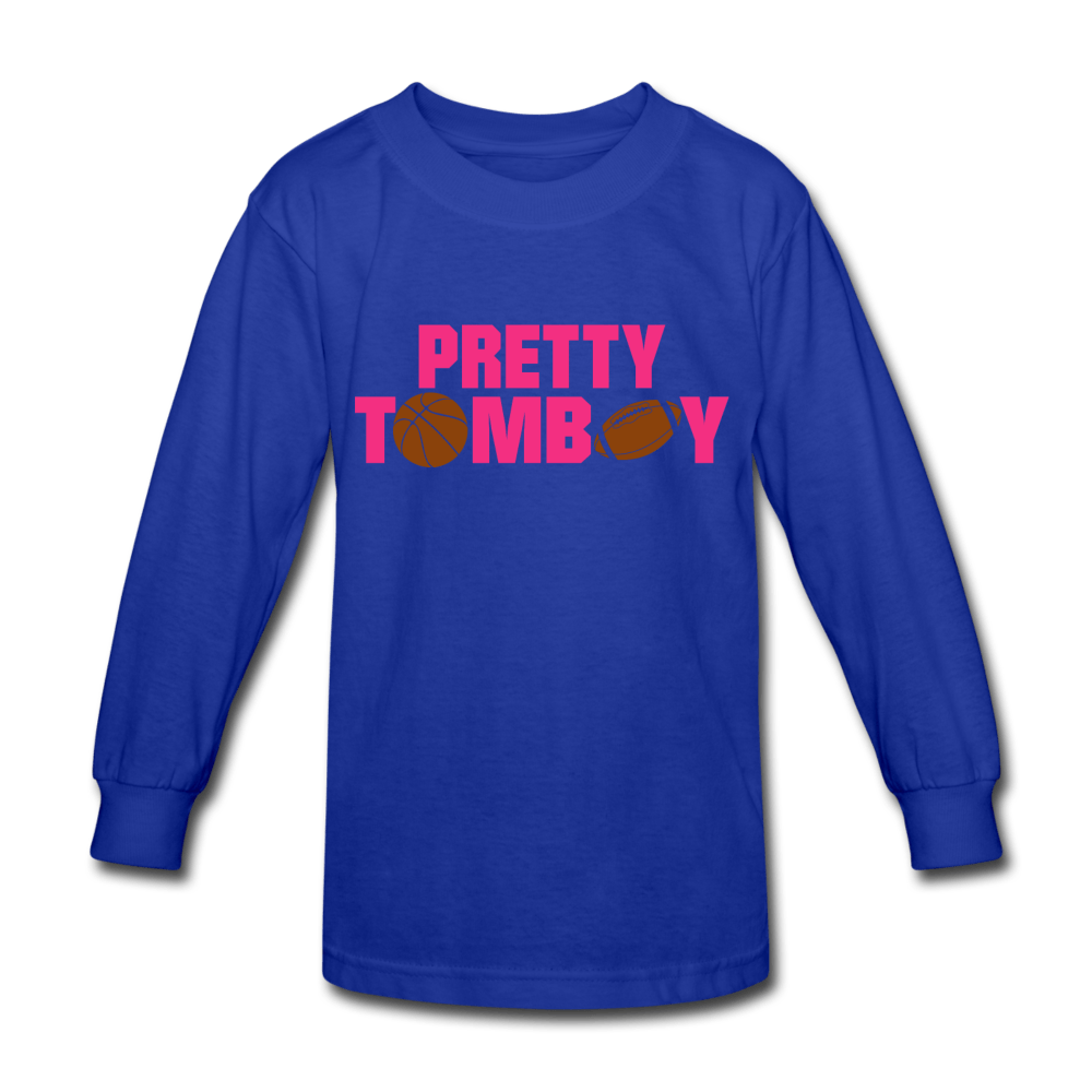 Pretty Tomboy Kids' Long Sleeve T-Shirt - Chocolate Ancestor