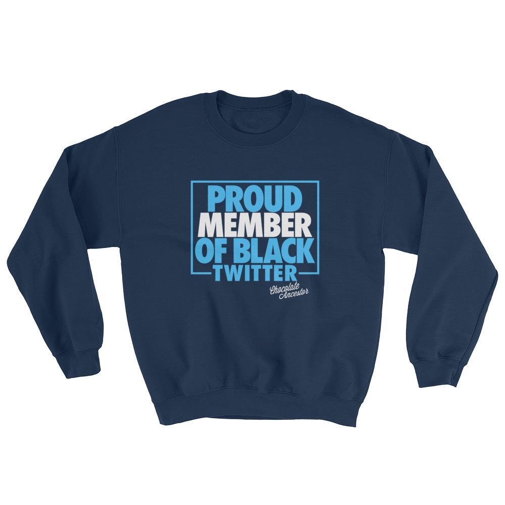 Proud Member of Black Twitter Unisex Crewneck Sweatshirt - Chocolate Ancestor