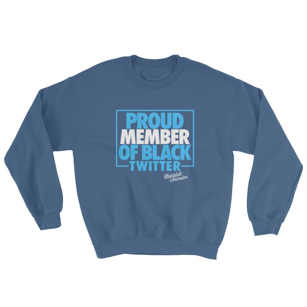 Proud Member of Black Twitter Unisex Crewneck Sweatshirt - Chocolate Ancestor