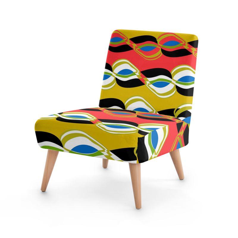 Psychedelic Vibez Bespoke Occasional Chair - Chocolate Ancestor