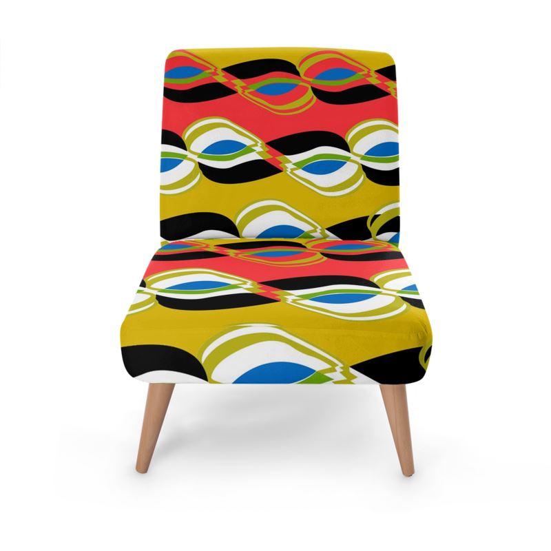 Psychedelic Vibez Bespoke Occasional Chair - Chocolate Ancestor