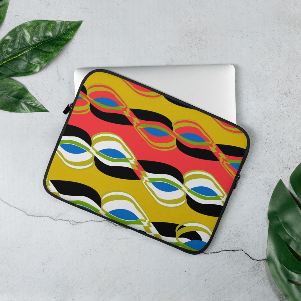 Psychedelic Vibez Laptop Sleeve - Chocolate Ancestor