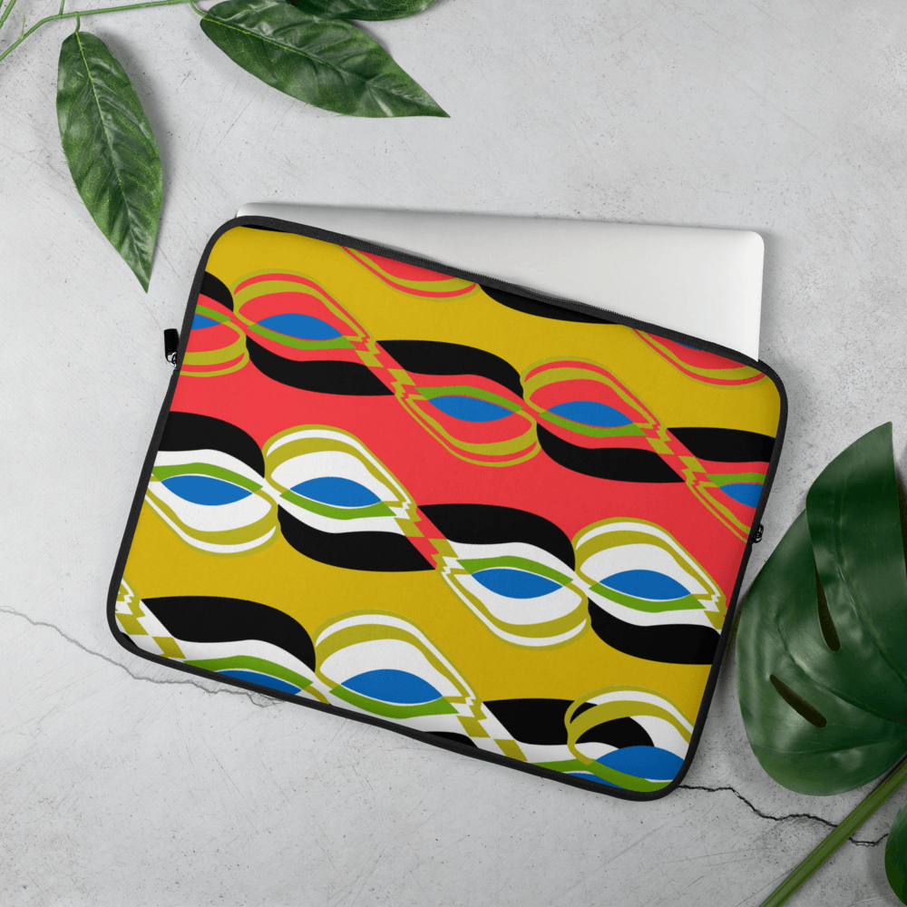 Psychedelic Vibez Laptop Sleeve - Chocolate Ancestor