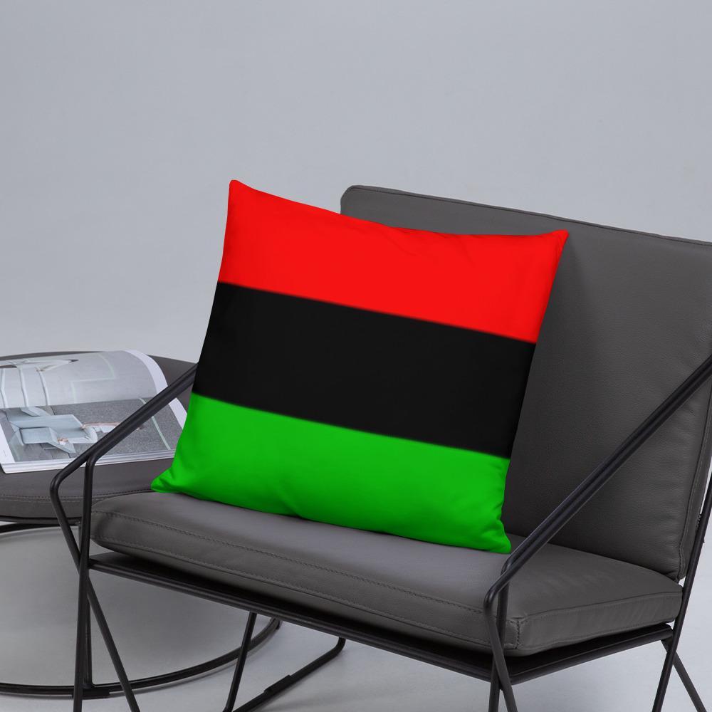 RBG Flag Square Pillow - Chocolate Ancestor