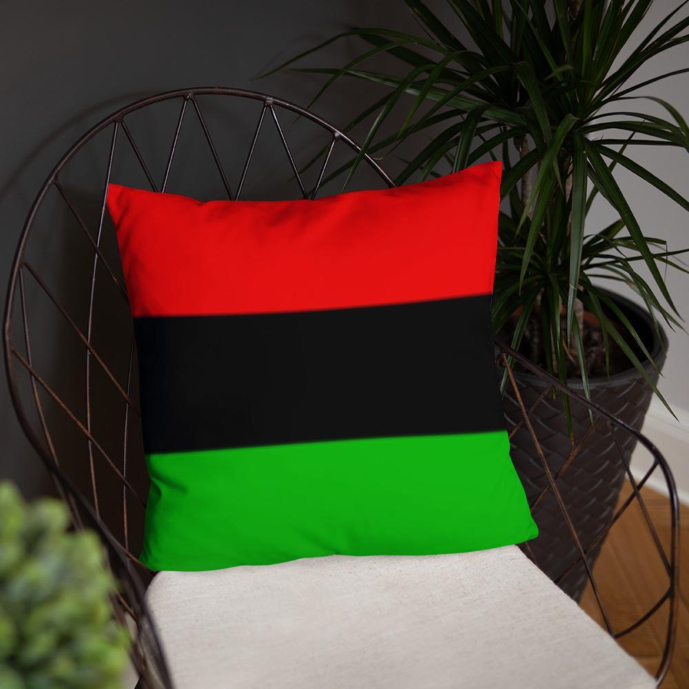 RBG Flag Square Pillow - Chocolate Ancestor