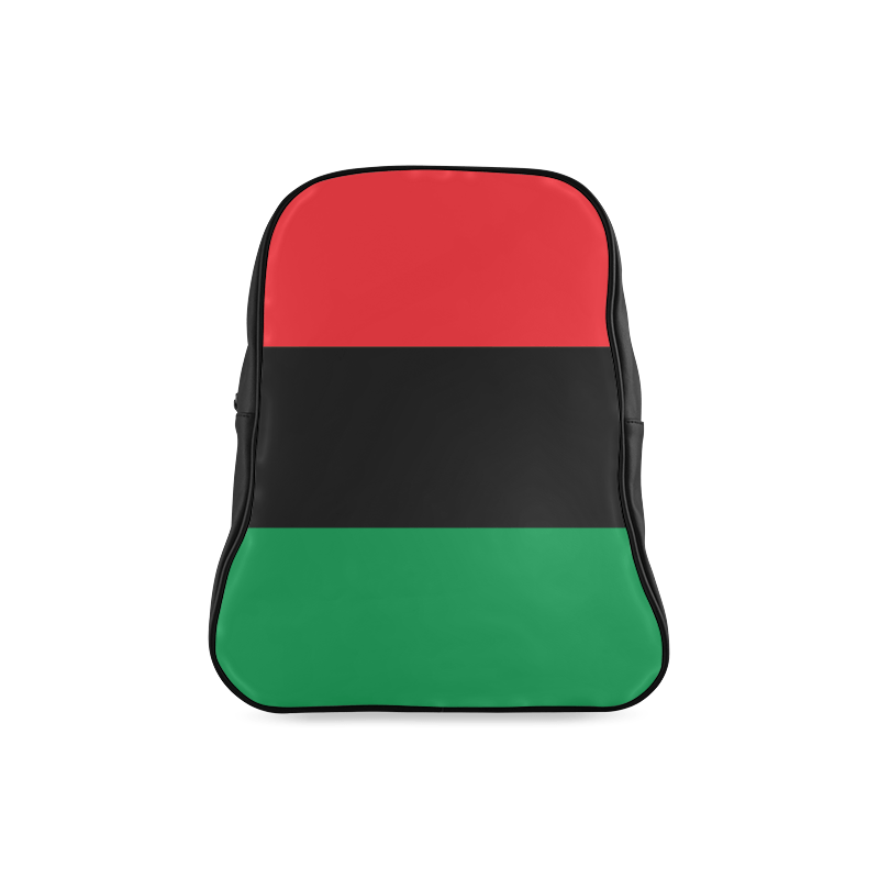 RBG Pan-African Flag Leather Bookbag - Chocolate Ancestor