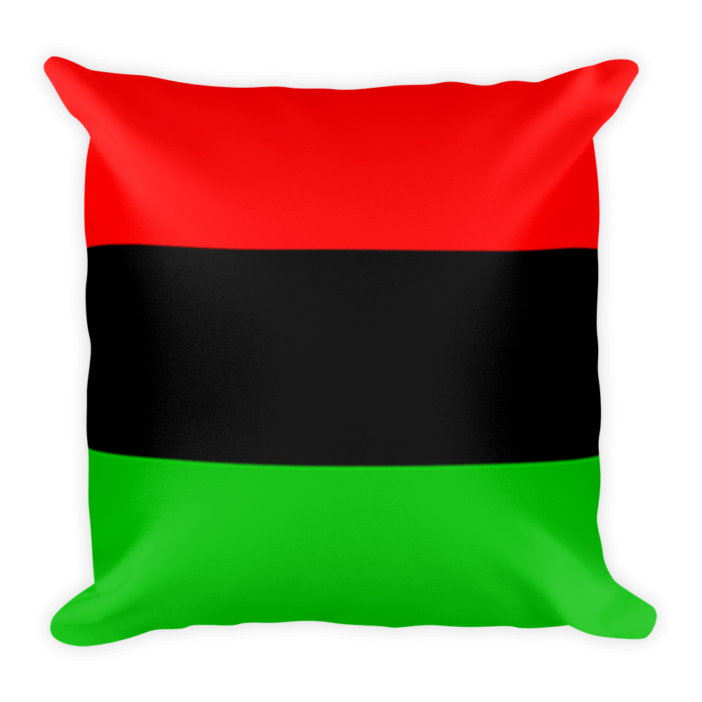 RBG Pan African Flags Reversible Pillow - Chocolate Ancestor