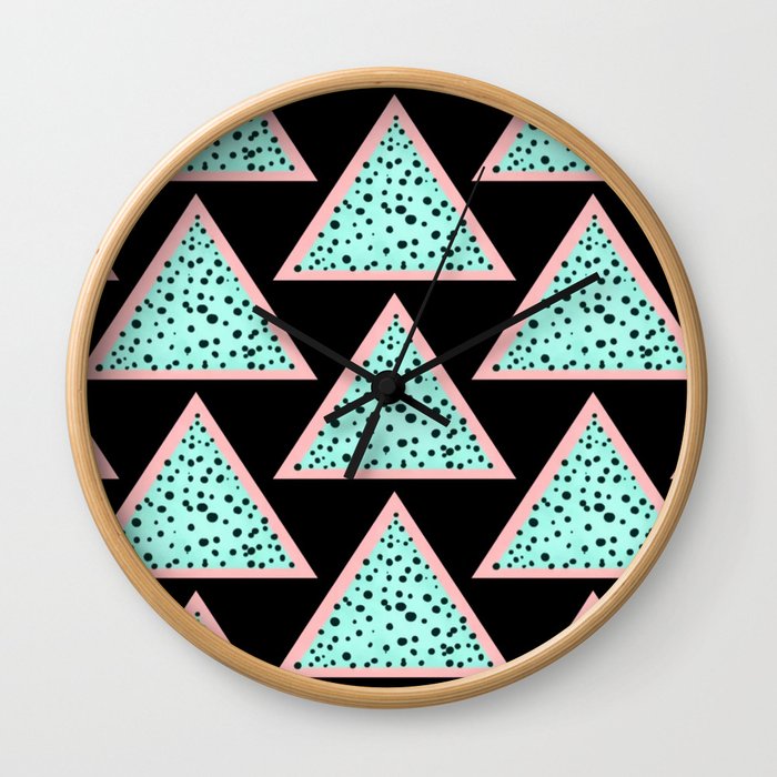 Retro Triangle Wall Clock