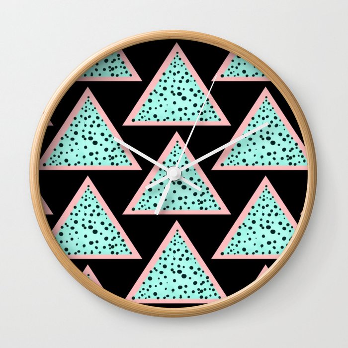 Retro Triangle Wall Clock