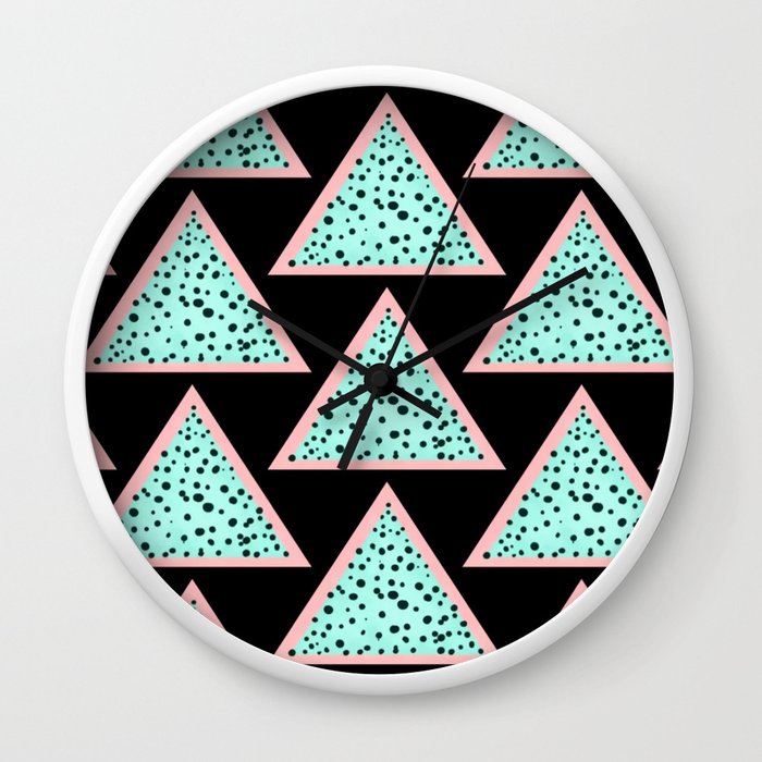 Retro Triangle Wall Clock