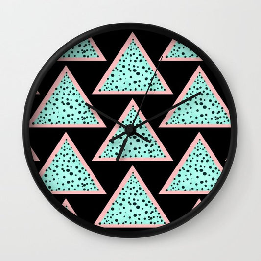 Retro Triangle Wall Clock