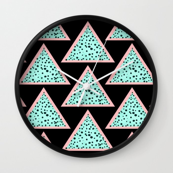 Retro Triangle Wall Clock