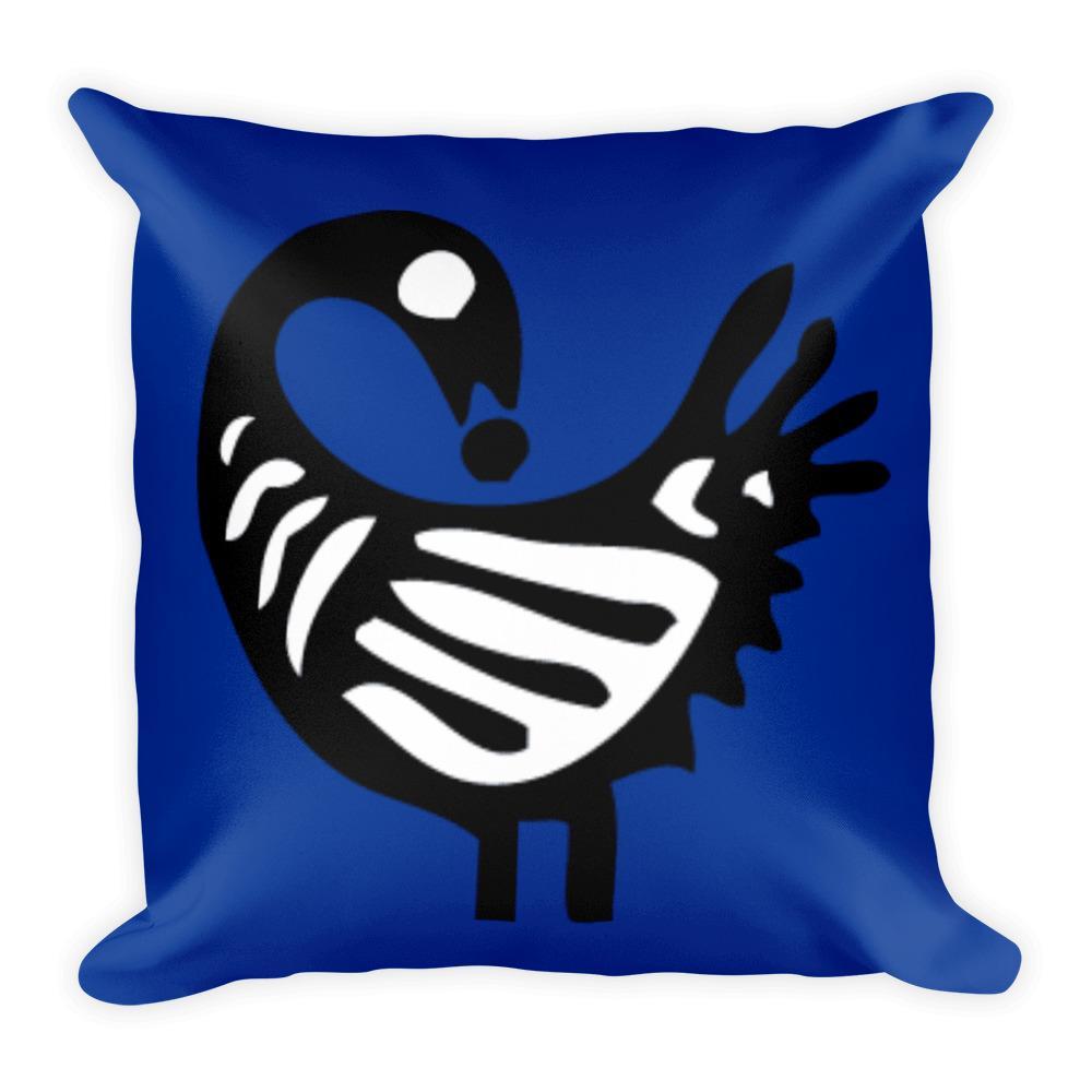 Sankofa Bird Basic Pillow - Chocolate Ancestor