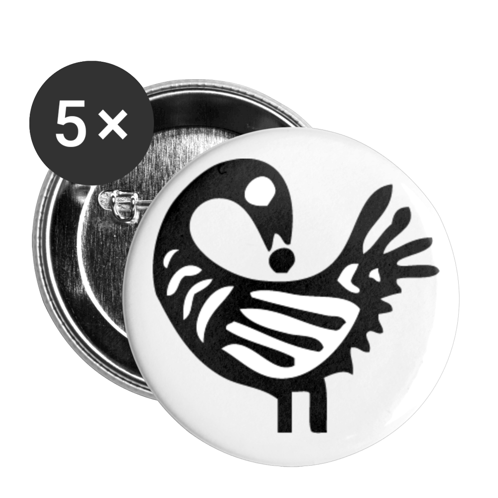 Sankofa Bird Buttons large 2.2'' (5-pack) - Chocolate Ancestor