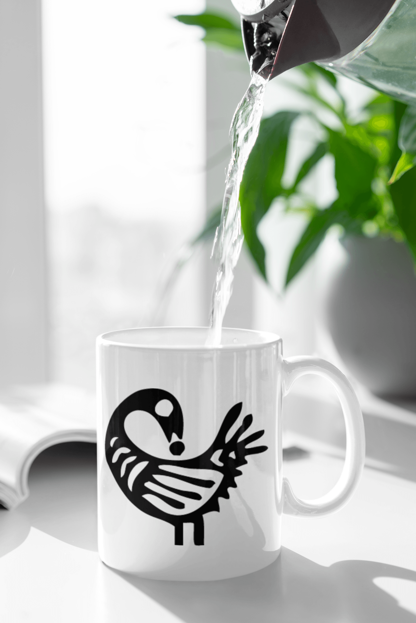 Sankofa Bird Coffee Mug - Chocolate Ancestor