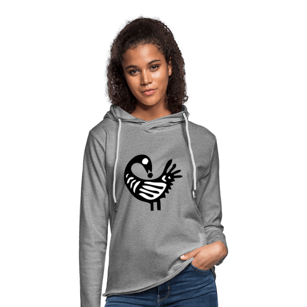 Sankofa Bird Unisex Lightweight Terry Hoodie - Chocolate Ancestor