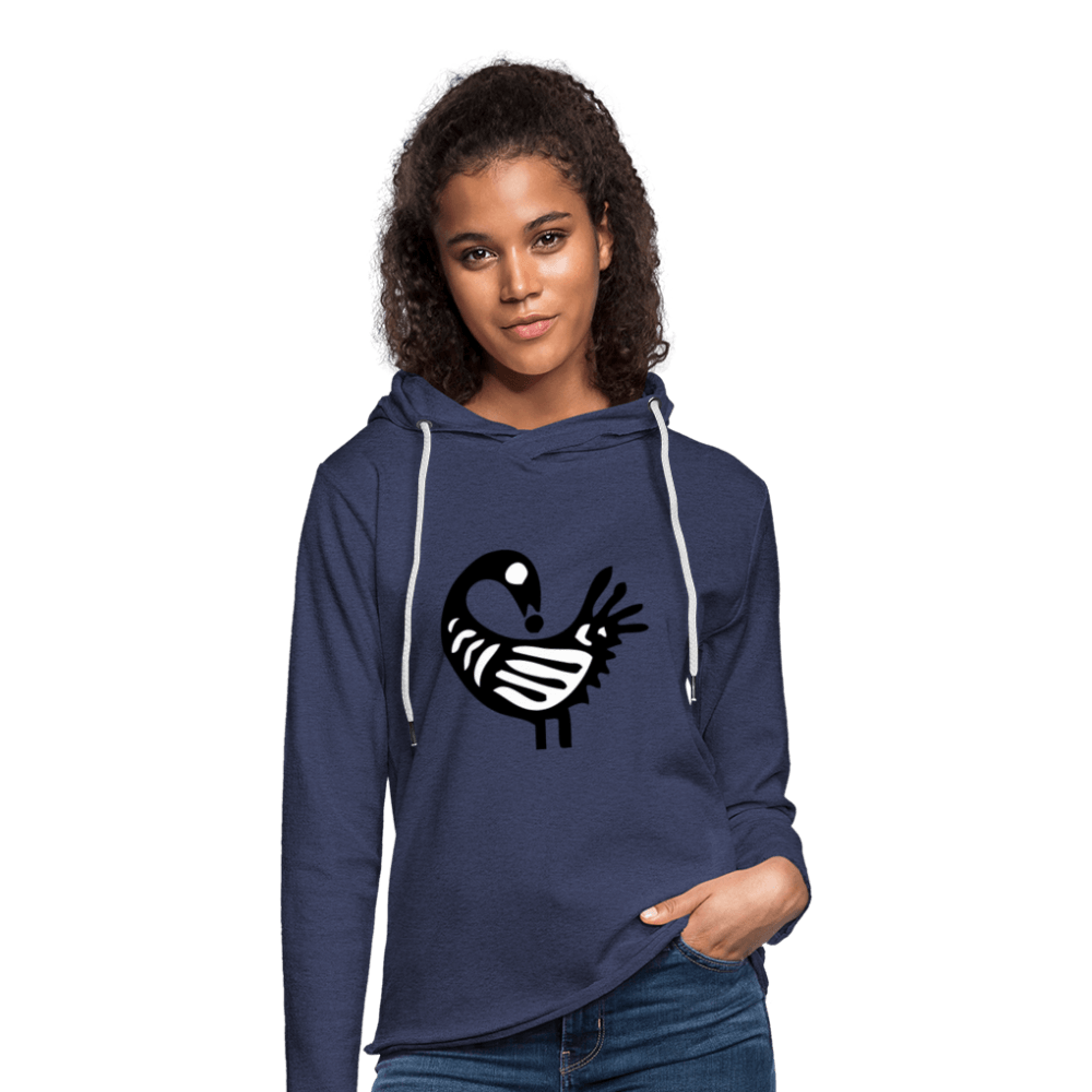 Sankofa Bird Unisex Lightweight Terry Hoodie - Chocolate Ancestor