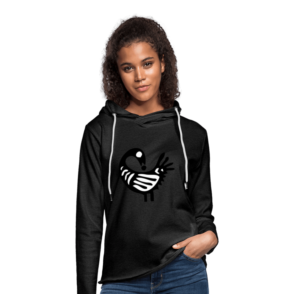 Sankofa Bird Unisex Lightweight Terry Hoodie - Chocolate Ancestor