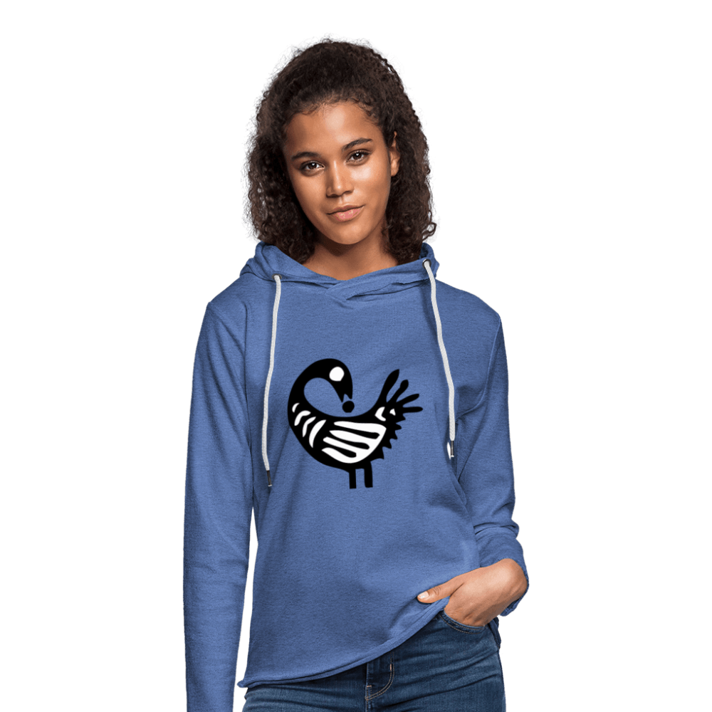 Sankofa Bird Unisex Lightweight Terry Hoodie - Chocolate Ancestor