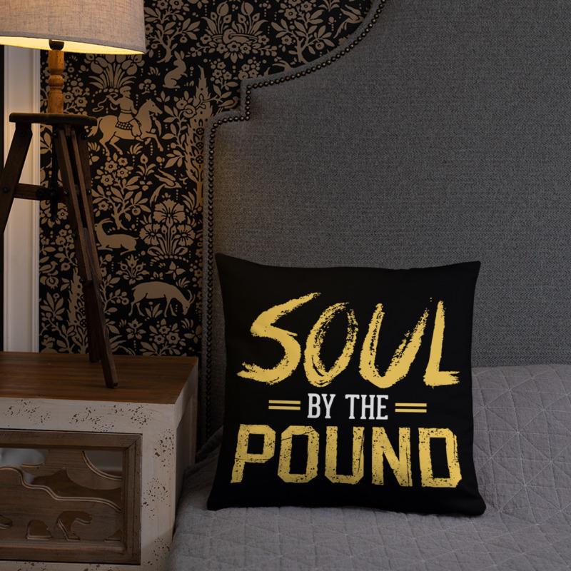 Soul by the Pound Square Pillow - Chocolate Ancestor