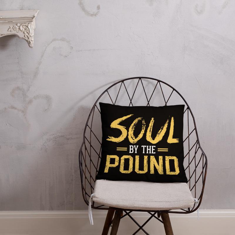 Soul by the Pound Square Pillow - Chocolate Ancestor