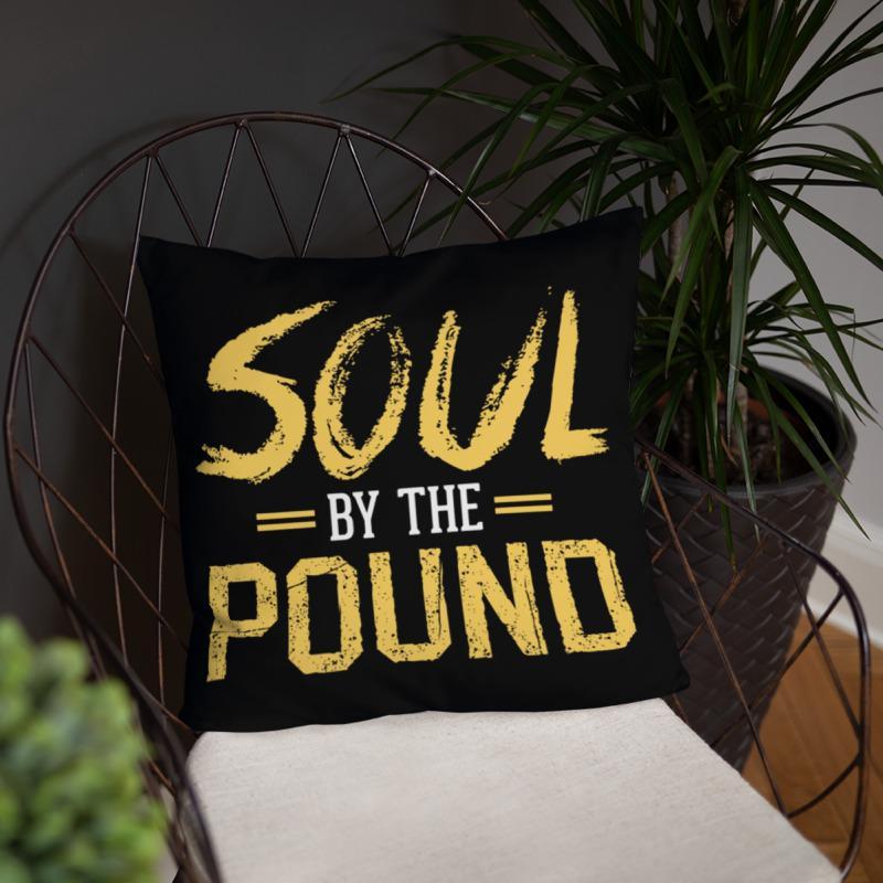 Soul by the Pound Square Pillow - Chocolate Ancestor