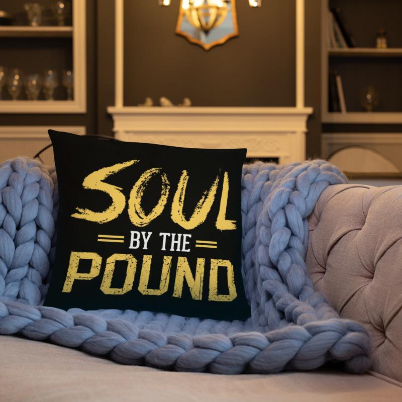 Soul by the Pound Square Pillow - Chocolate Ancestor