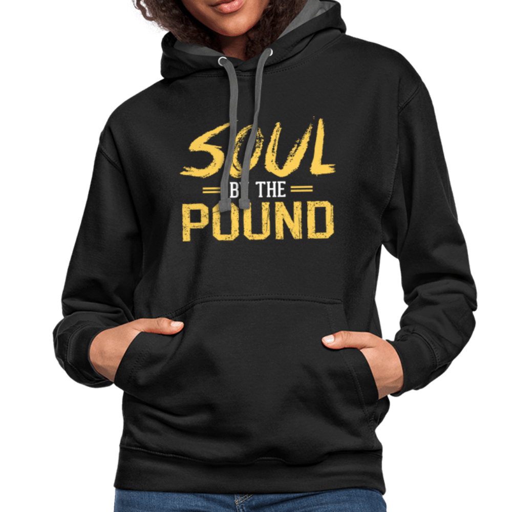 Soul by the Pound Unisex Contrast Hoodie - Chocolate Ancestor