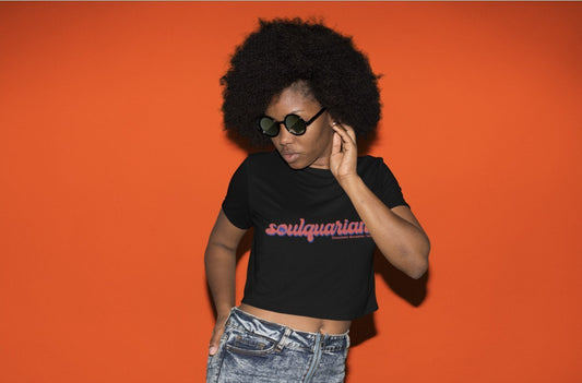 Soulquarian Women's Crop Top - Chocolate Ancestor