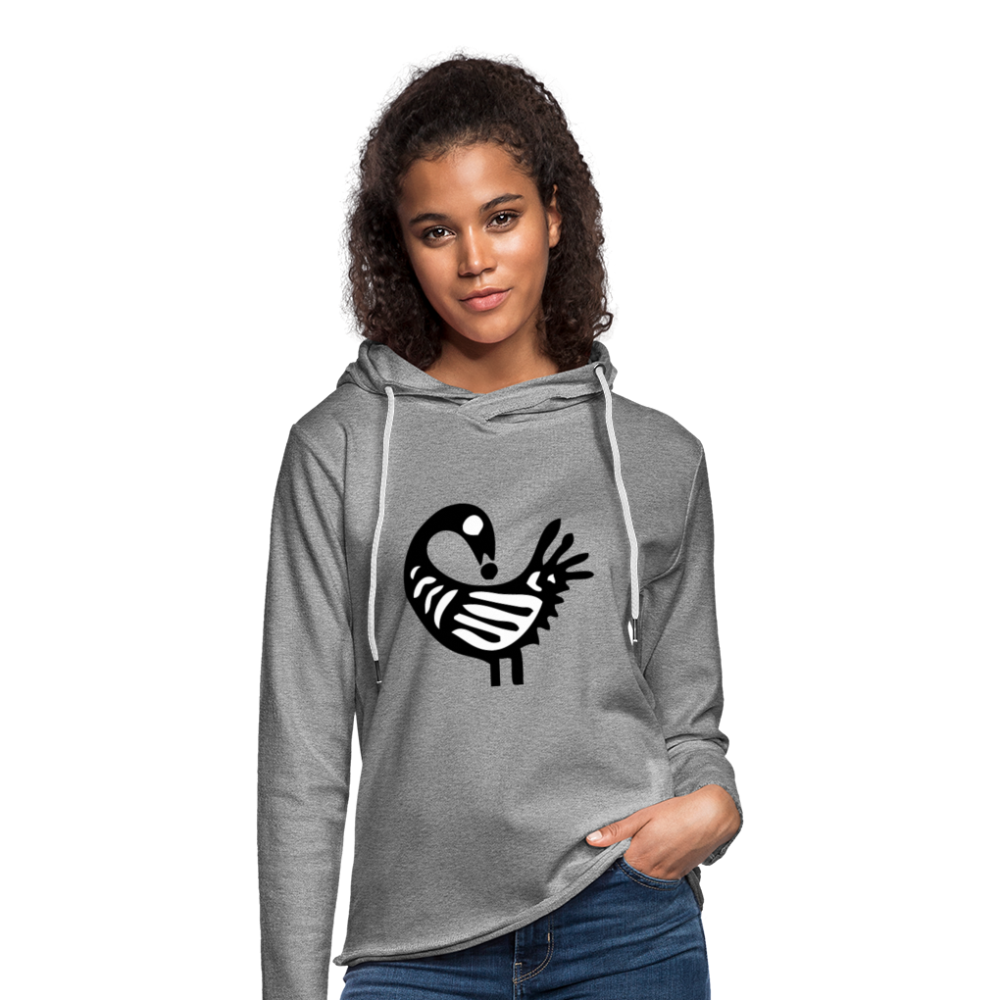 Sankofa Bird Unisex Lightweight Terry Hoodie - heather gray