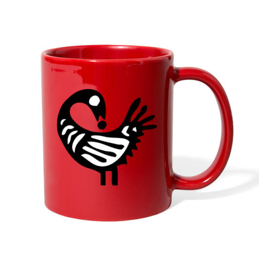 Sankofa Bird Full Color Mug - red