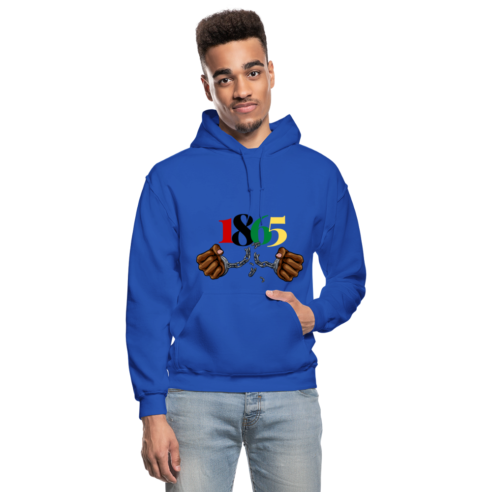 1865 Juneteenth Heavy Blend Adult Hoodie - royal blue