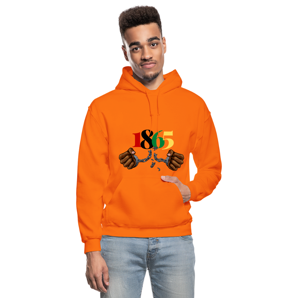 1865 Juneteenth Heavy Blend Adult Hoodie - orange