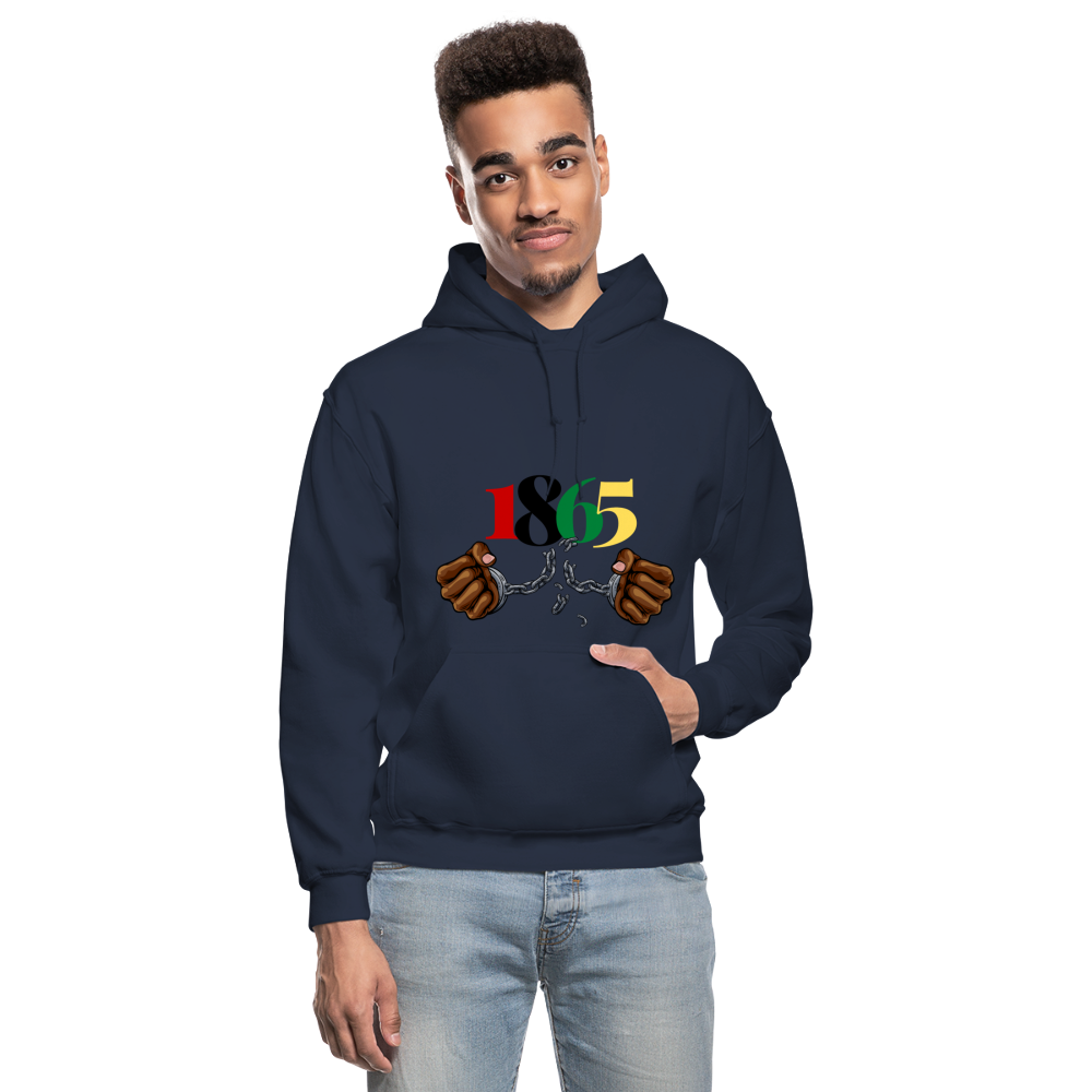 1865 Juneteenth Heavy Blend Adult Hoodie - navy