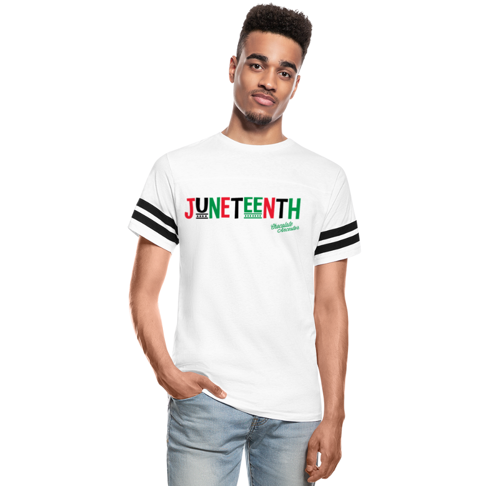 Juneteenth RBG Unisex Vintage Sport T-Shirt - white/black